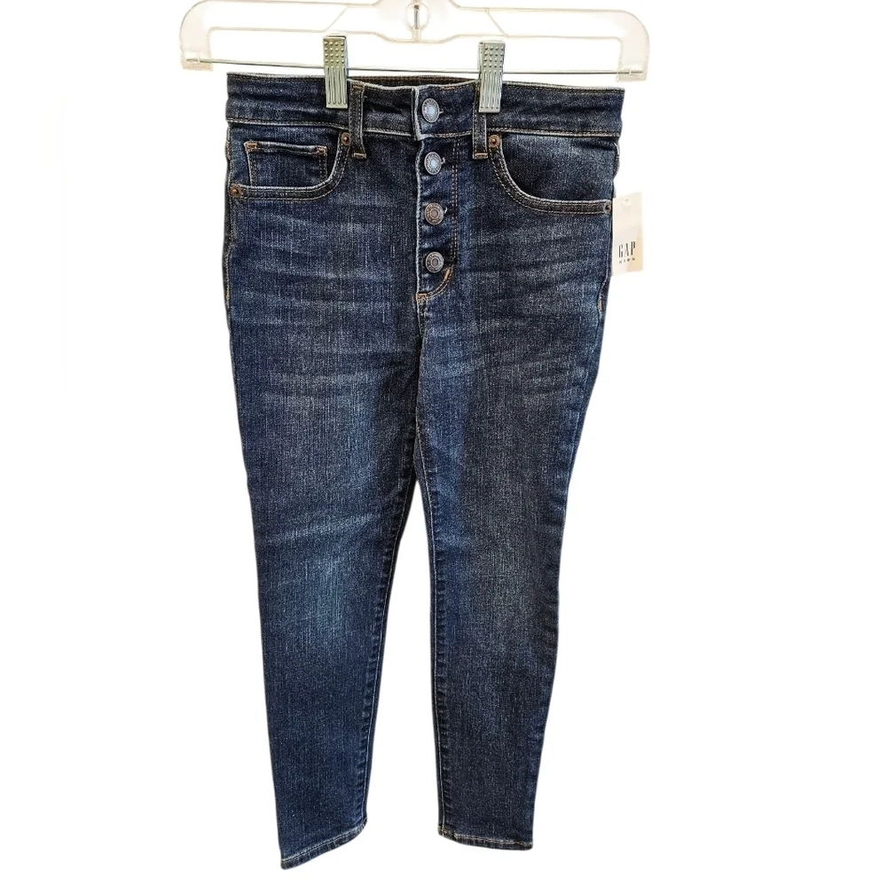 Gap Kids Jegging Ankle High Rise Denim Jean Girls NEW